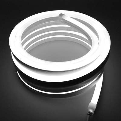 Lumière à la corde en néon à tête ronde, bande de silicone en PVC, néon flexible, RVB, 10x23 mm