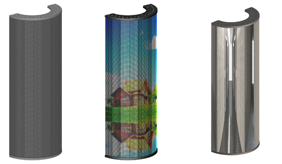 Module d'affichage LED flexible IP67 Écran LED flexible mince en aluminium